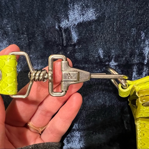 Proenza Schouler PS1 Tote Neon Yellow Python - Picture 12 of 16